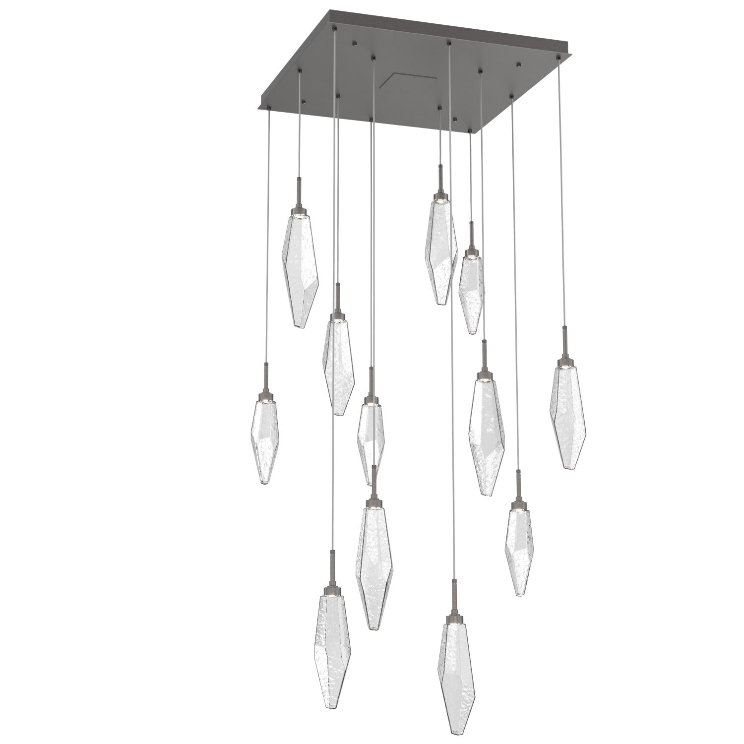 Hammerton Studio - CHB0050-12-GP-CC-C01-L1 - LED Pendant - Rock Crystal - Graphite