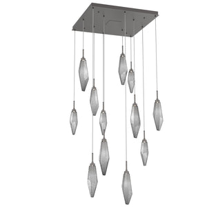 Hammerton Studio - CHB0050-12-GP-CS-C01-L3 - LED Pendant - Rock Crystal - Graphite