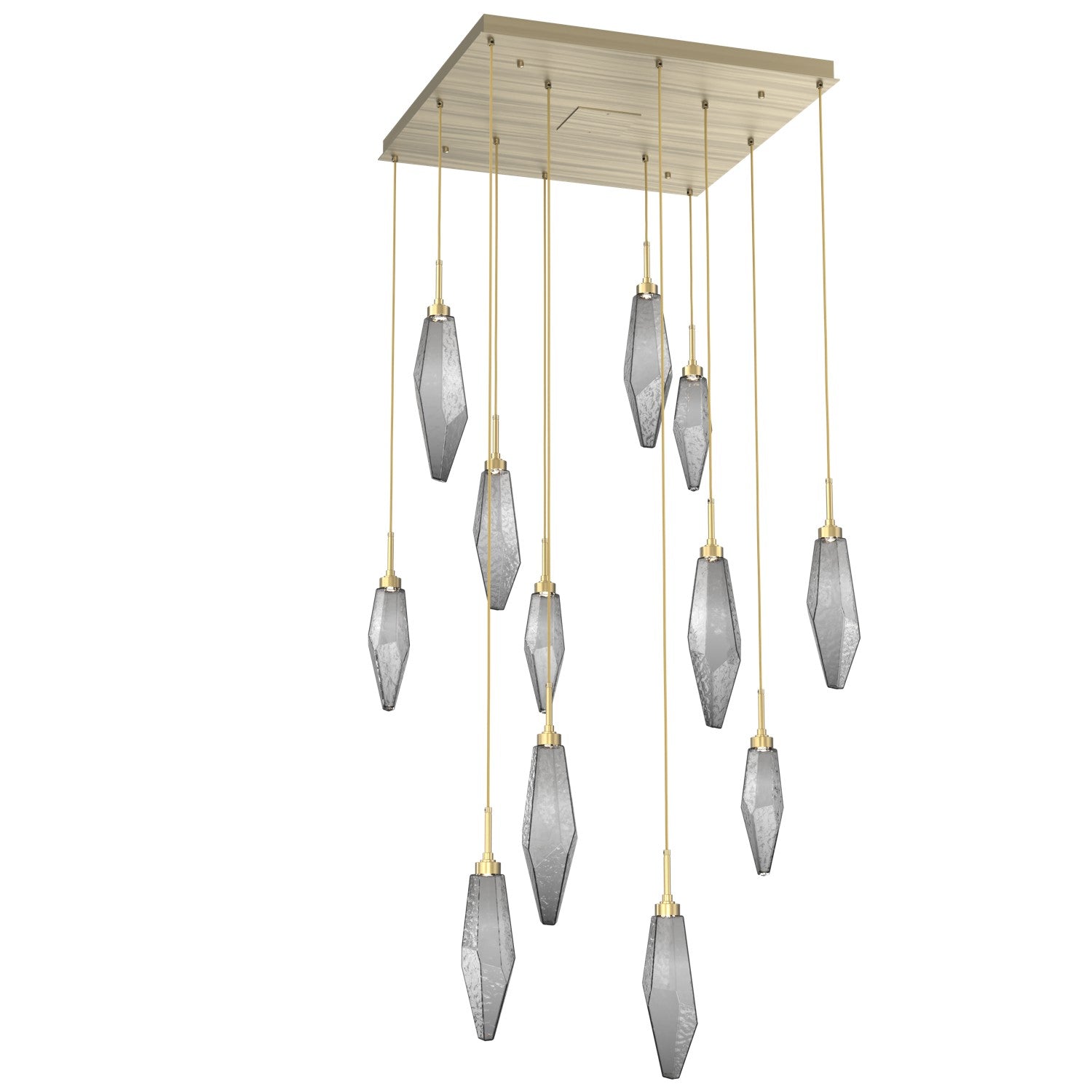 Hammerton Studio - CHB0050-12-HB-CS-C01-L1 - LED Pendant - Rock Crystal - Heritage Brass