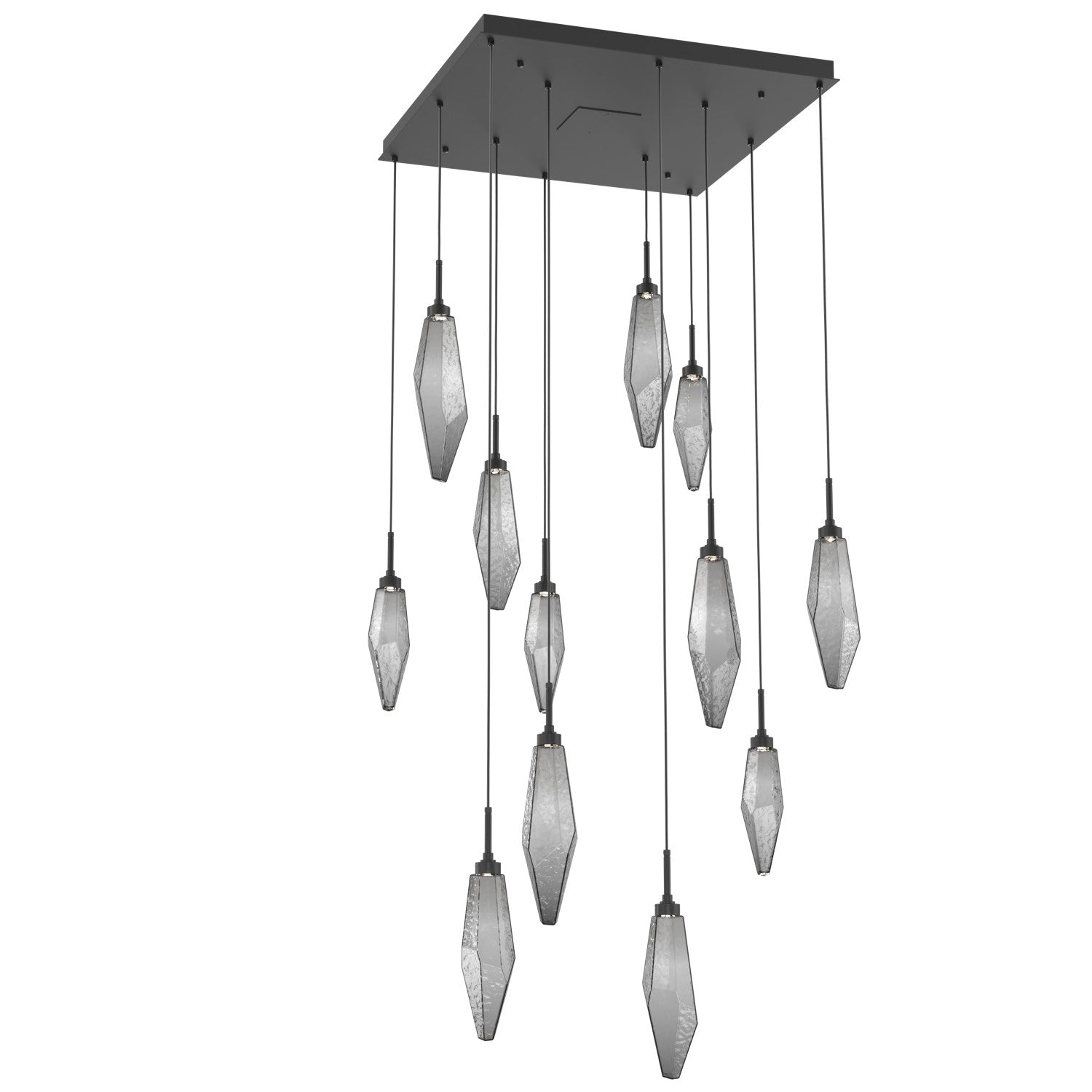 Hammerton Studio - CHB0050-12-MB-CS-C01-L1 - LED Pendant - Rock Crystal - Matte Black