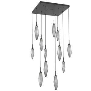 Hammerton Studio - CHB0050-12-MB-CS-C01-L1 - LED Pendant - Rock Crystal - Matte Black