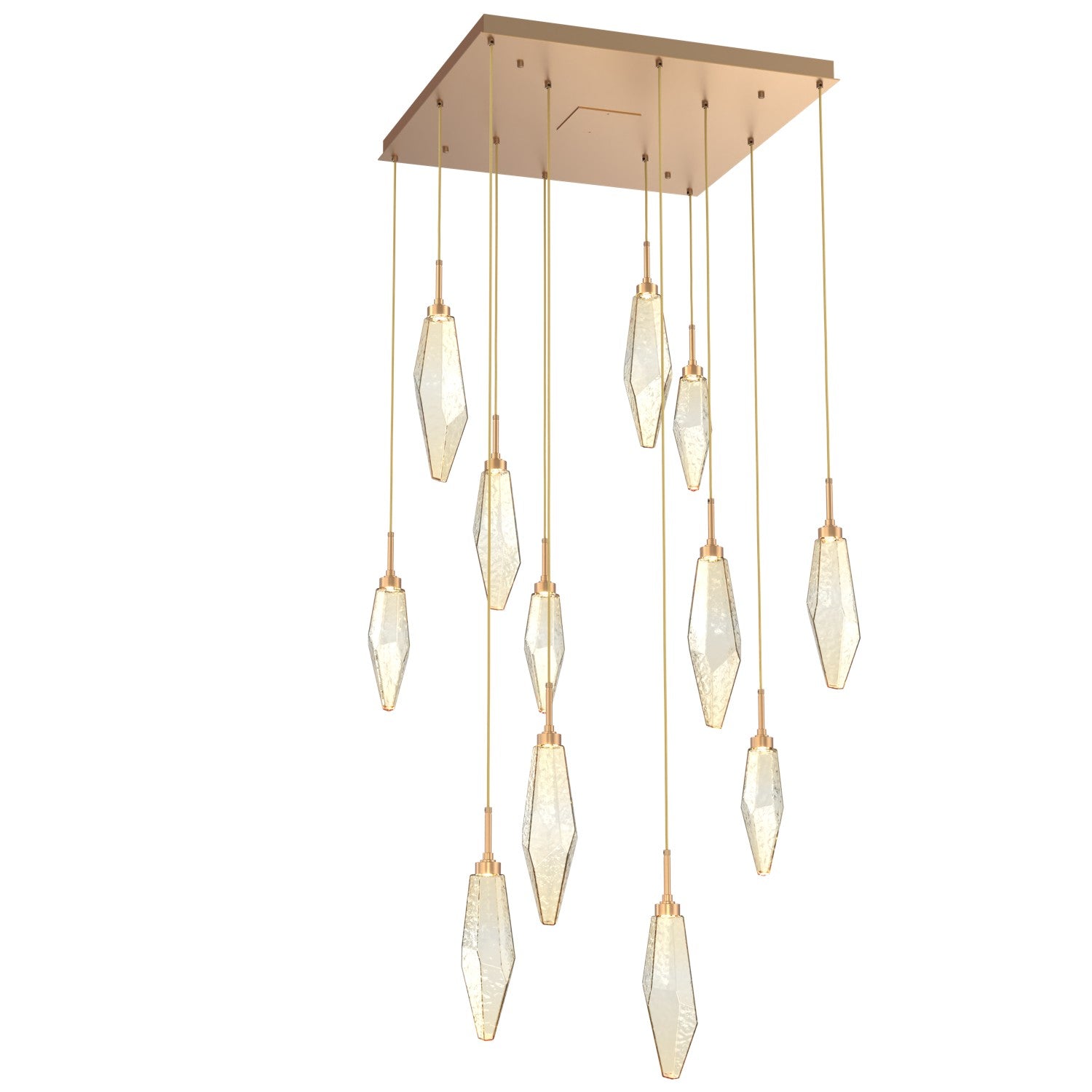 Hammerton Studio - CHB0050-12-NB-CA-C01-L1 - LED Pendant - Rock Crystal - Novel Brass