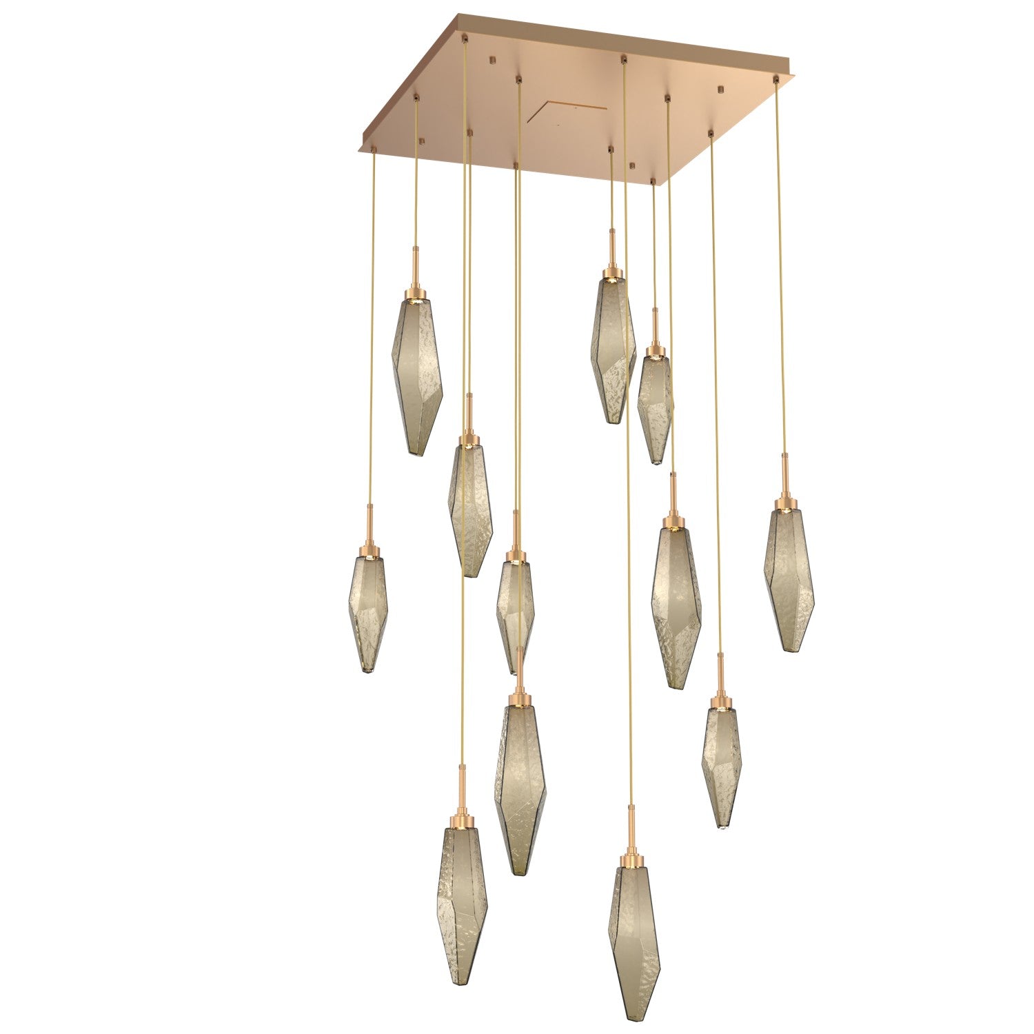 Hammerton Studio - CHB0050-12-NB-CB-C01-L1 - LED Pendant - Rock Crystal - Novel Brass