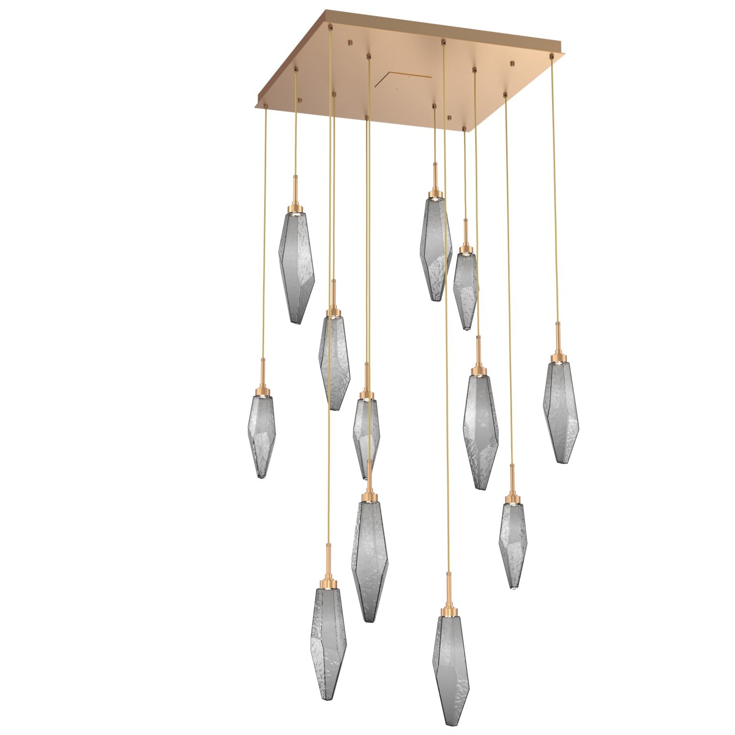 Hammerton Studio - CHB0050-12-NB-CS-C01-L1 - LED Pendant - Rock Crystal - Novel Brass