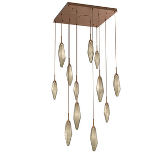 Hammerton Studio - CHB0050-12-RB-CB-C01-L1 - LED Pendant - Rock Crystal - Oil Rubbed Bronze