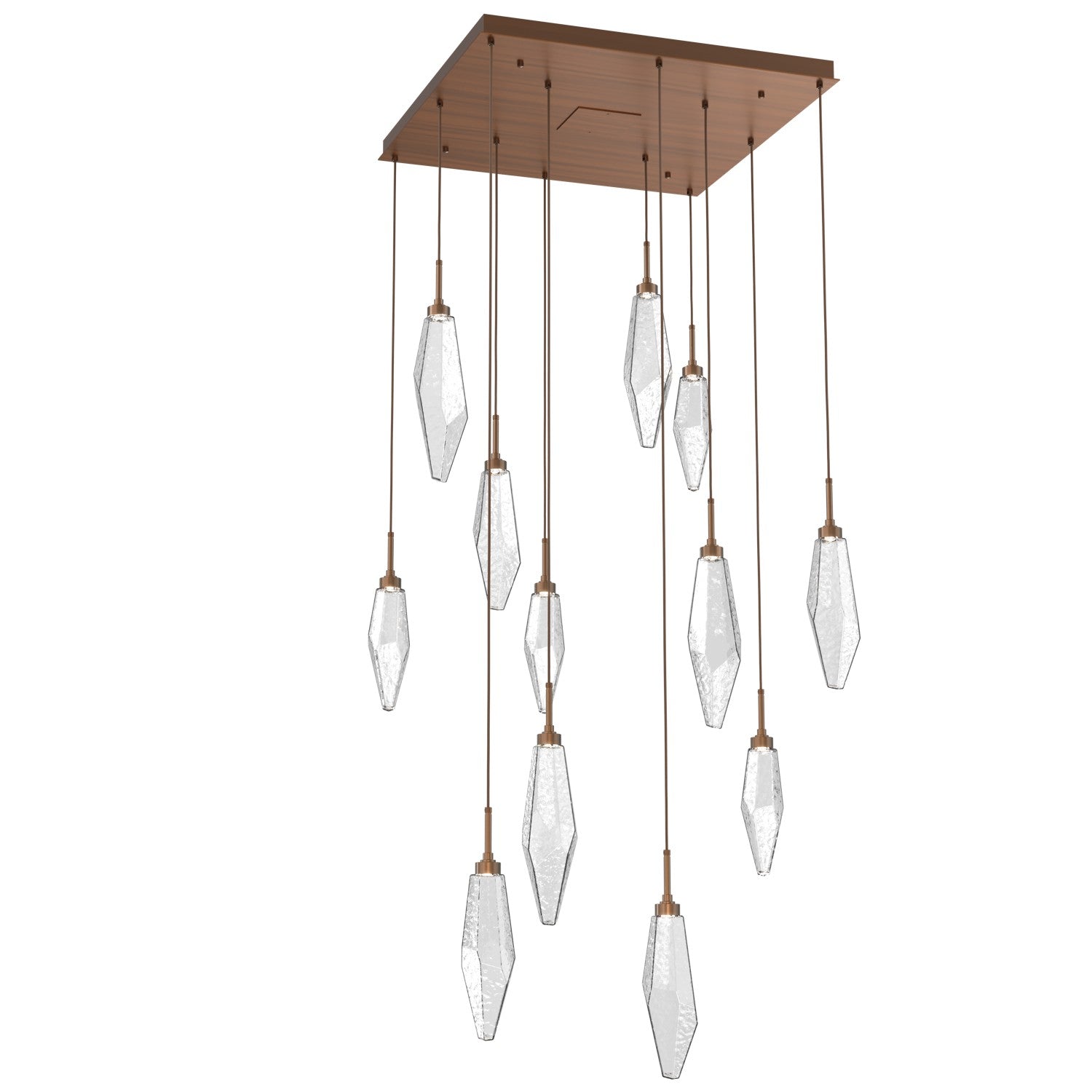 Hammerton Studio - CHB0050-12-RB-CC-C01-L1 - LED Pendant - Rock Crystal - Oil Rubbed Bronze