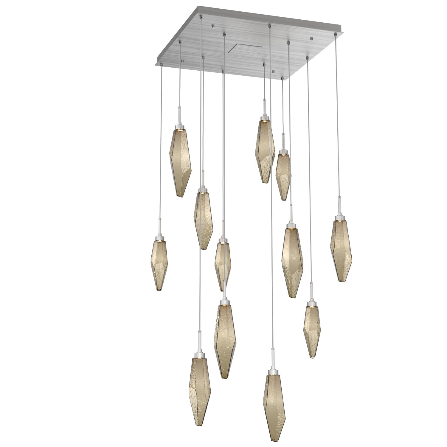 Hammerton Studio - CHB0050-12-SN-CB-C01-L1 - LED Pendant - Rock Crystal - Satin Nickel