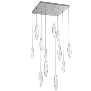 Hammerton Studio - CHB0050-12-SN-CC-C01-L3 - LED Pendant - Rock Crystal - Satin Nickel