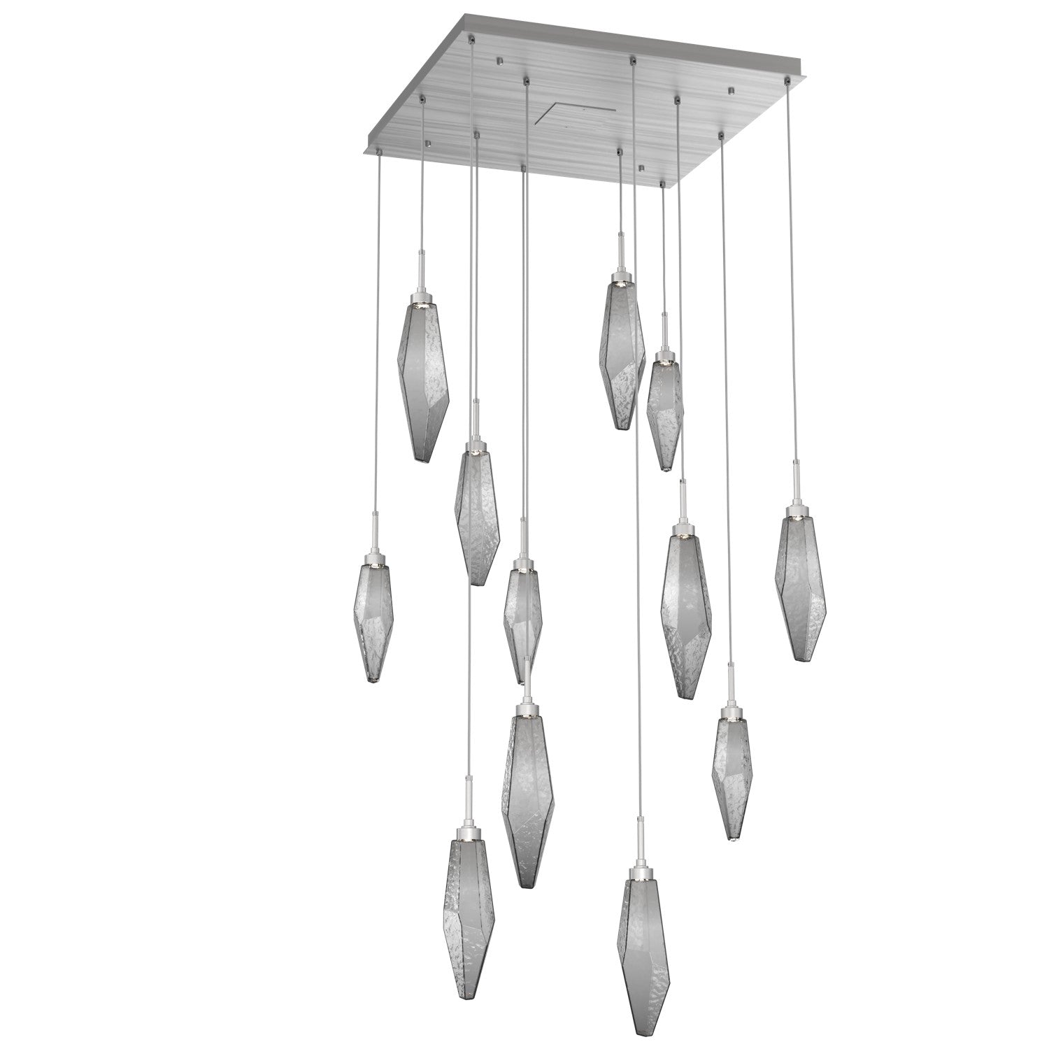 Hammerton Studio - CHB0050-12-SN-CS-C01-L1 - LED Pendant - Rock Crystal - Satin Nickel