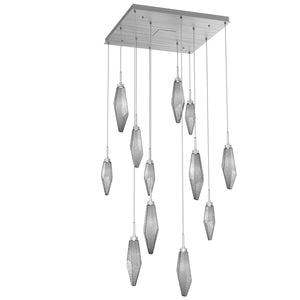 Hammerton Studio - CHB0050-12-SN-CS-C01-L1 - LED Pendant - Rock Crystal - Satin Nickel