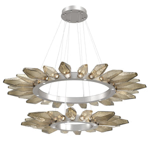 Hammerton Studio - CHB0050-2T-BS-CB-CA1-L1 - LED Chandelier - Rock Crystal - Beige Silver