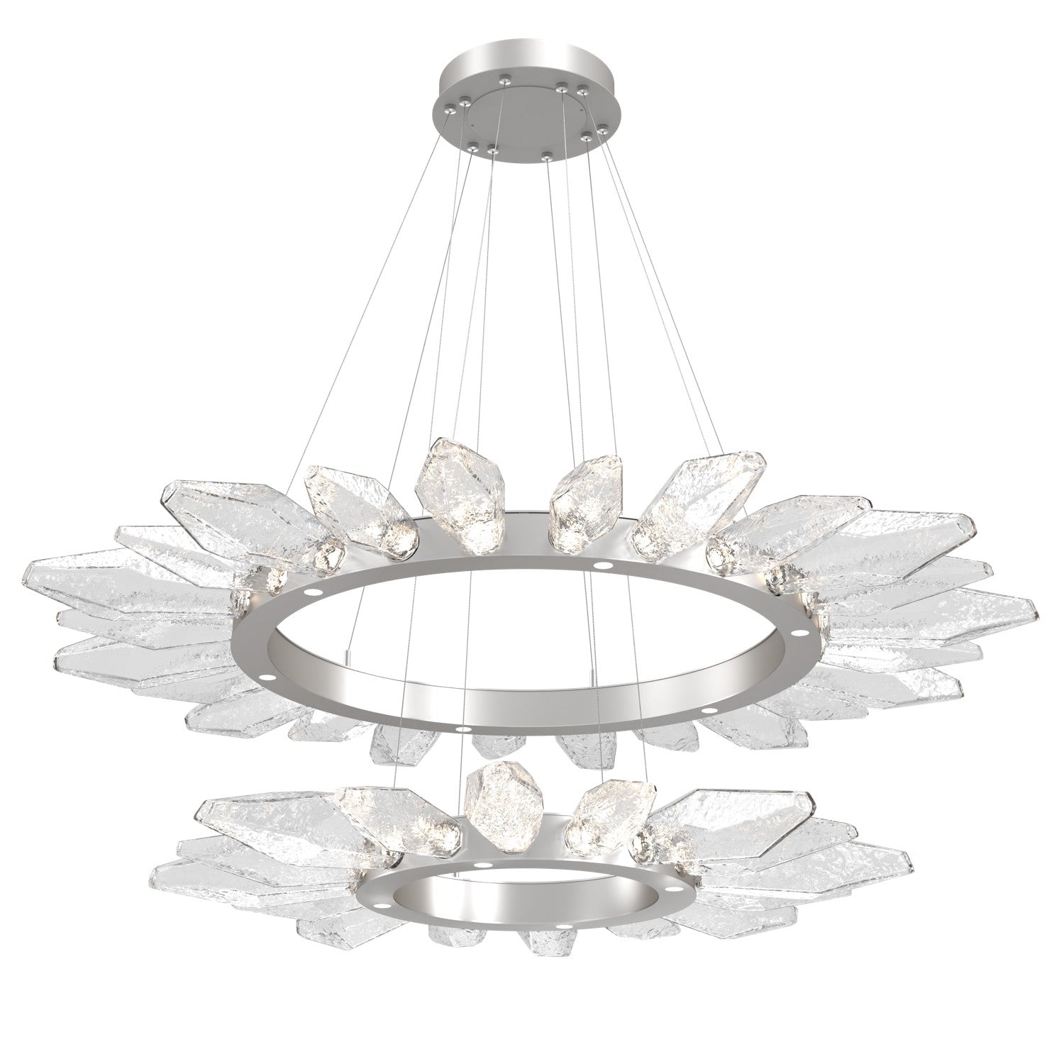 Hammerton Studio - CHB0050-2T-BS-CC-CA1-L3 - LED Lantern - Rock Crystal - Beige Silver