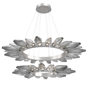 Hammerton Studio - CHB0050-2T-BS-CS-CA1-L1 - LED Chandelier - Rock Crystal - Beige Silver