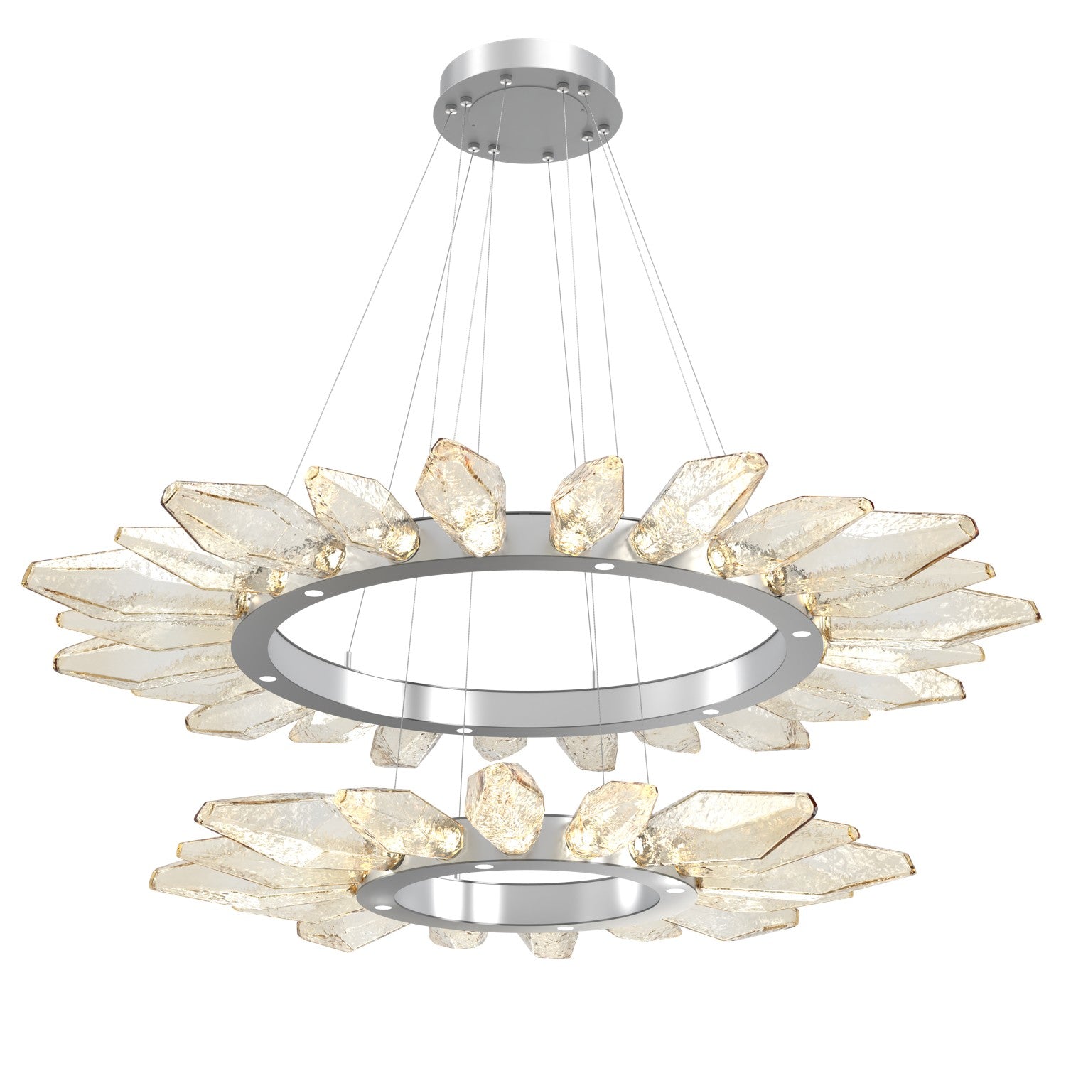 Hammerton Studio - CHB0050-2T-CS-CA-CA1-L1 - LED Lantern - Rock Crystal - Classic Silver