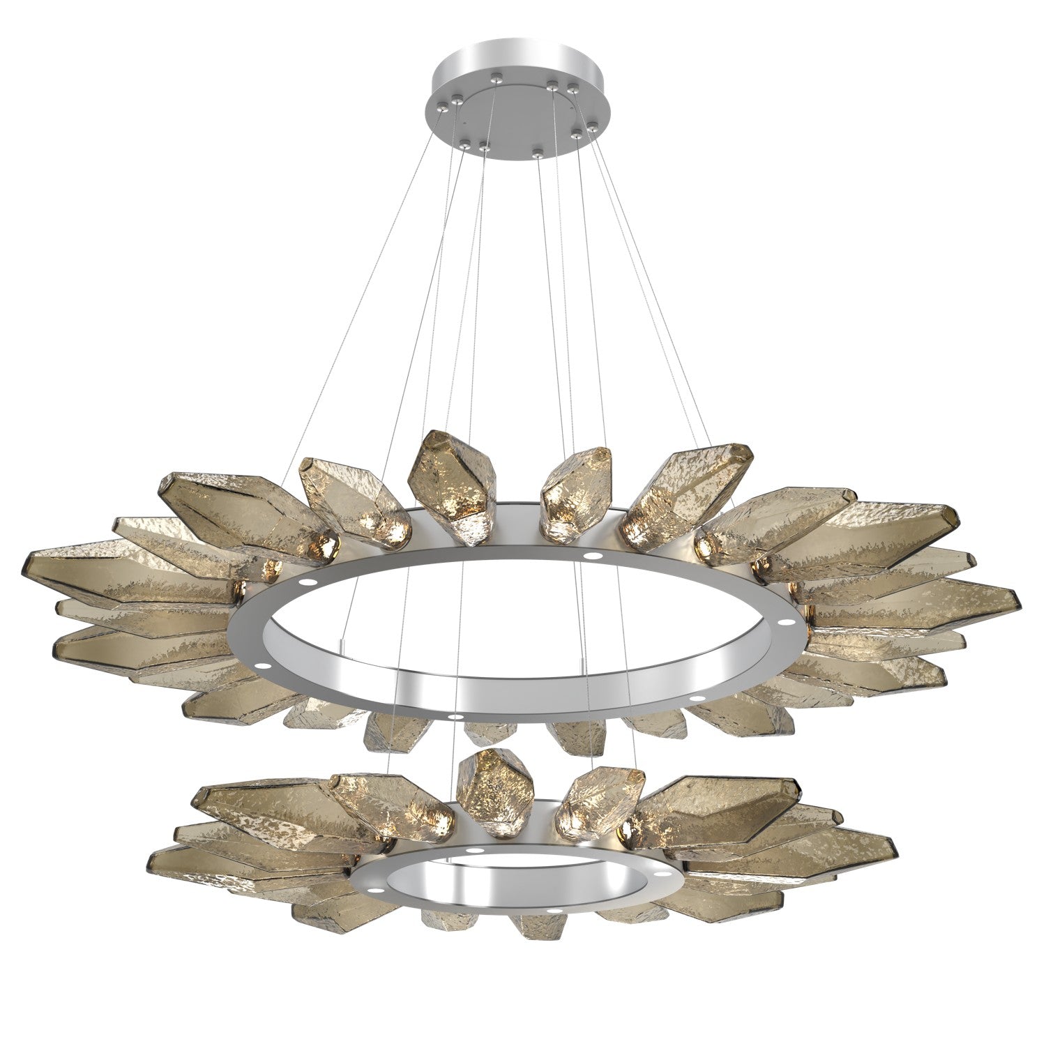Hammerton Studio - CHB0050-2T-CS-CB-CA1-L1 - LED Lantern - Rock Crystal - Classic Silver