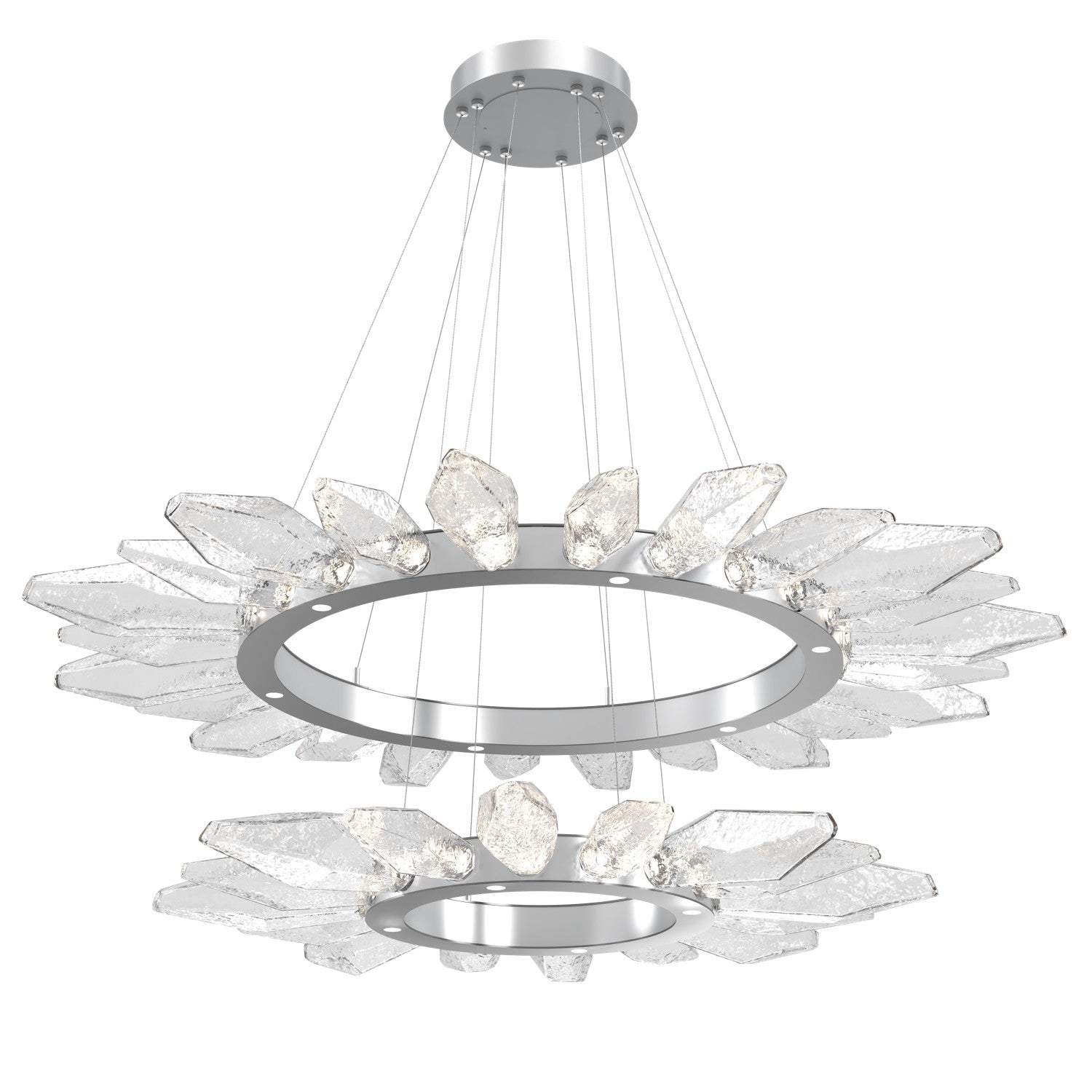 Hammerton Studio - CHB0050-2T-CS-CC-CA1-L3 - LED Lantern - Rock Crystal - Classic Silver