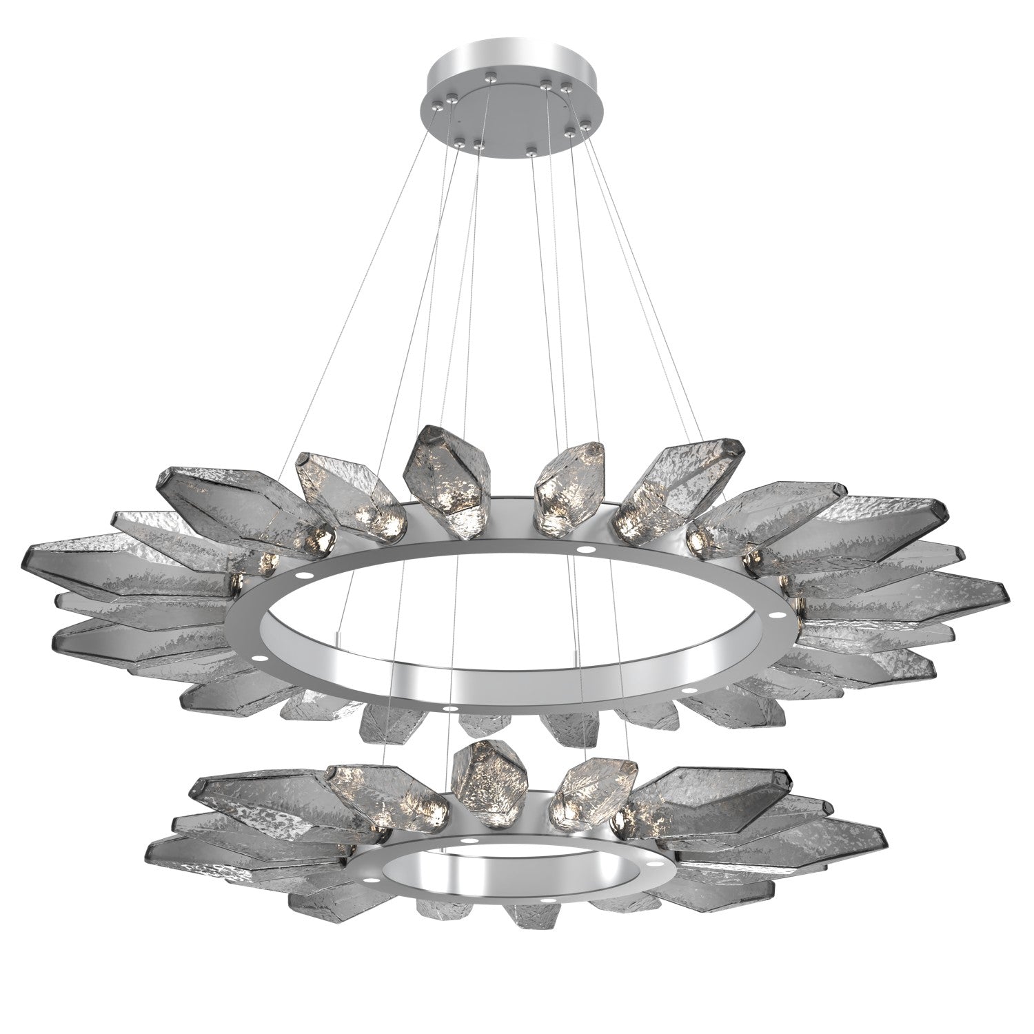 Hammerton Studio - CHB0050-2T-CS-CS-CA1-L1 - LED Lantern - Rock Crystal - Classic Silver