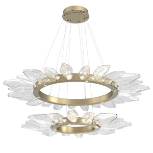 Hammerton Studio - CHB0050-2T-GB-CC-CA1-L3 - LED Lantern - Rock Crystal - Gilded Brass