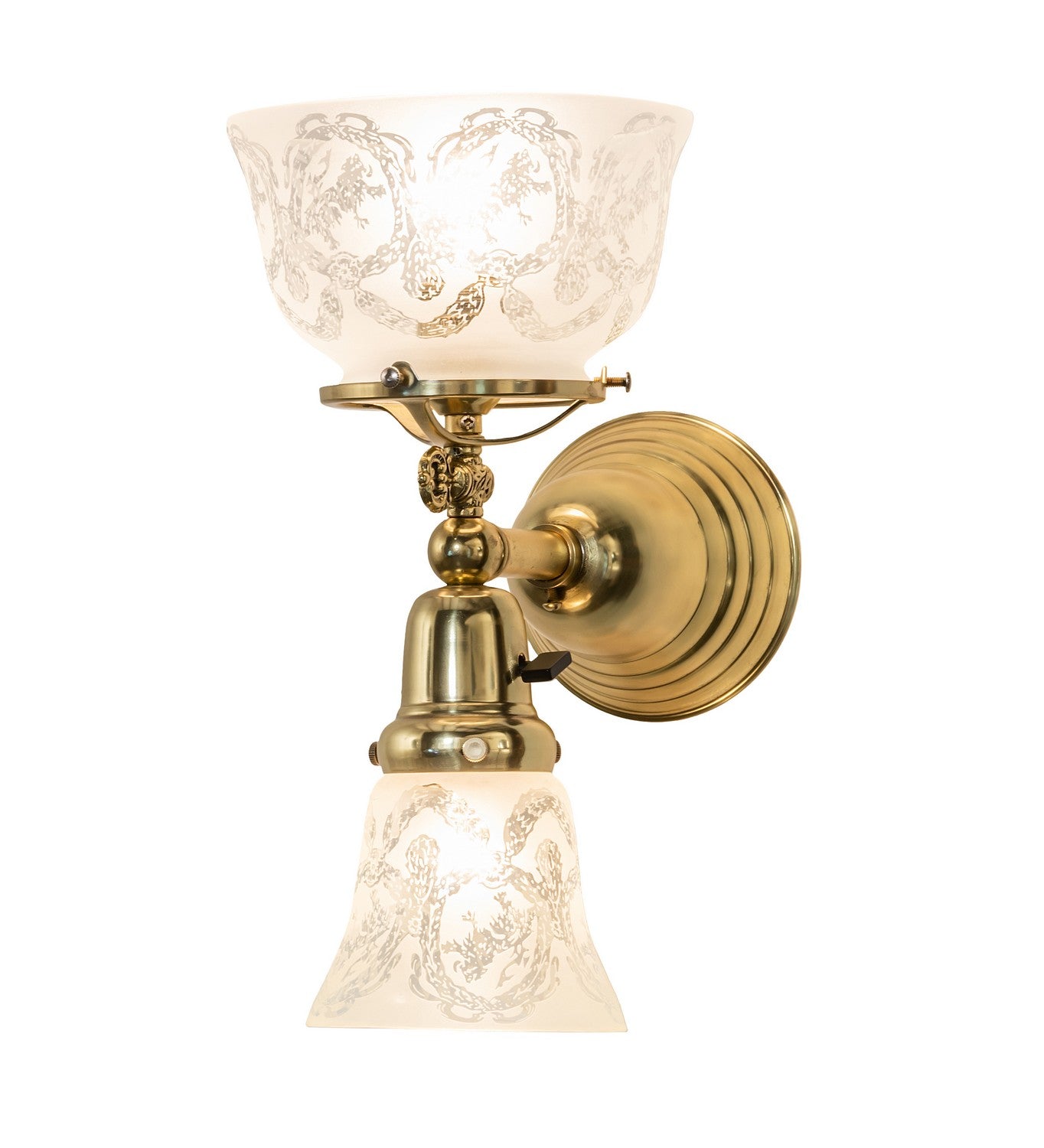 Meyda Tiffany - 272416 - Two Light Wall Sconce - Gas & Electric - Polished Brass