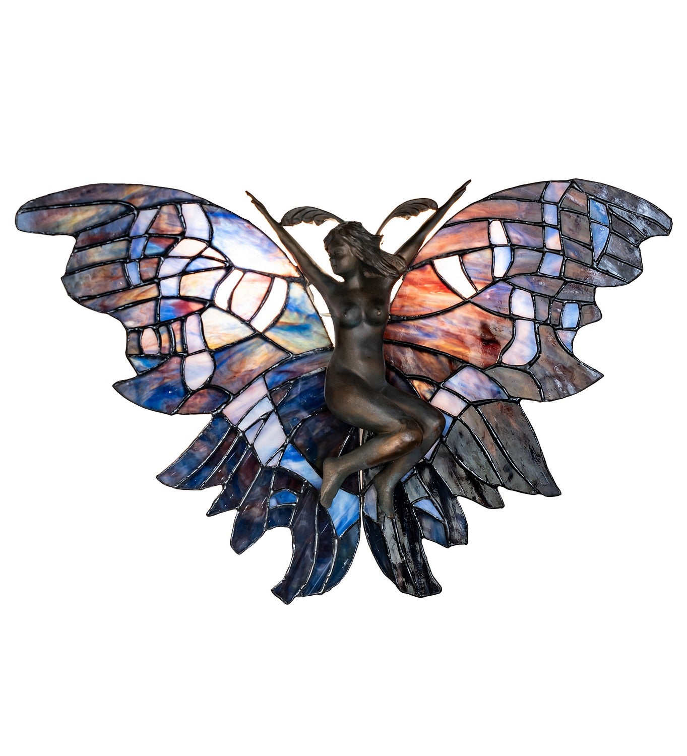 Meyda Tiffany - 51822 - Two Light Wall Sconce - Fairy - Verdigris