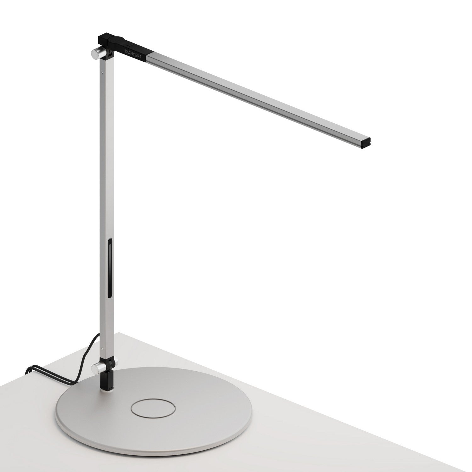 Koncept - AR1000-WD-SIL-QCB - LED Desk Lamp - Z-Bar - Silver