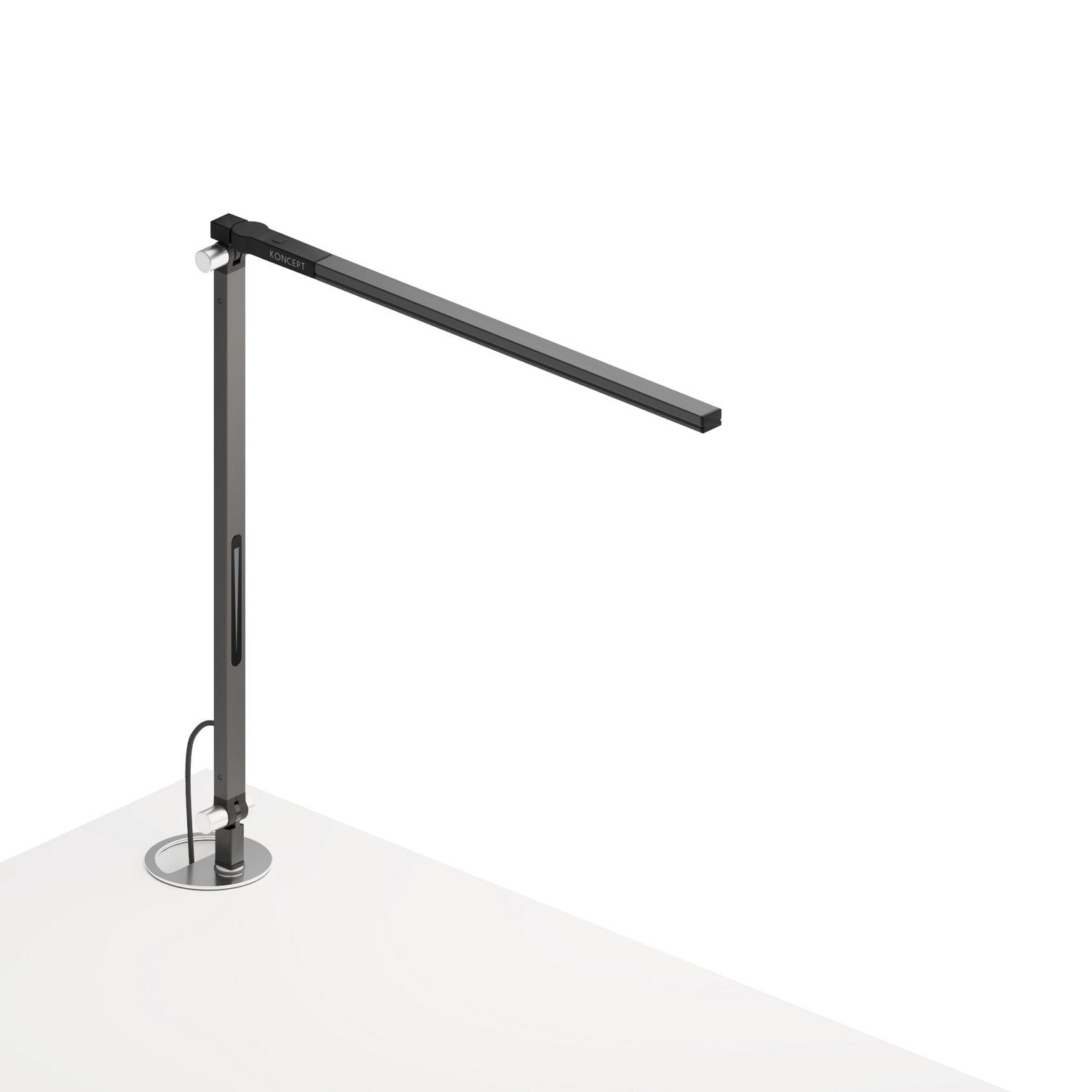 Koncept - AR1100-WD-MBK-GRM - LED Desk Lamp - Z-Bar - Metallic black