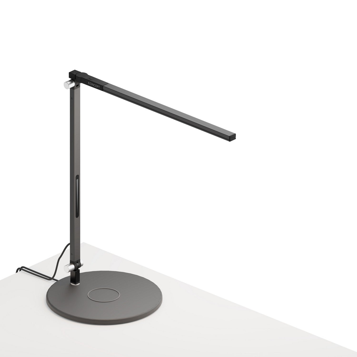 Koncept - AR1100-WD-MBK-QCB - LED Desk Lamp - Z-Bar - Metallic black