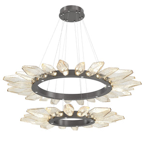 Hammerton Studio - CHB0050-2T-GP-CA-CA1-L1 - LED Chandelier - Rock Crystal - Graphite