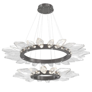 Hammerton Studio - CHB0050-2T-GP-CC-CA1-L3 - LED Chandelier - Rock Crystal - Graphite