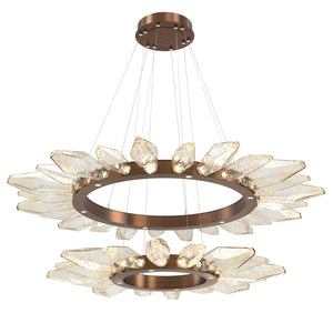 Hammerton Studio - CHB0050-2T-RB-CA-CA1-L3 - LED Chandelier - Rock Crystal - Oil Rubbed Bronze