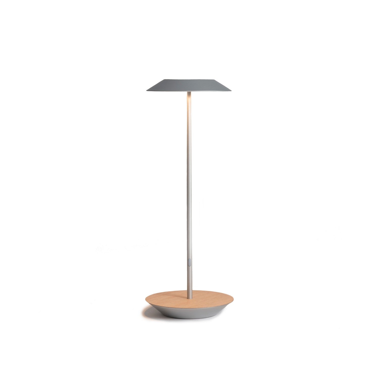 Koncept - RYO-SW-SIL-WOK-DSK - LED Desk Lamp - Royyo - Silver, White Oak