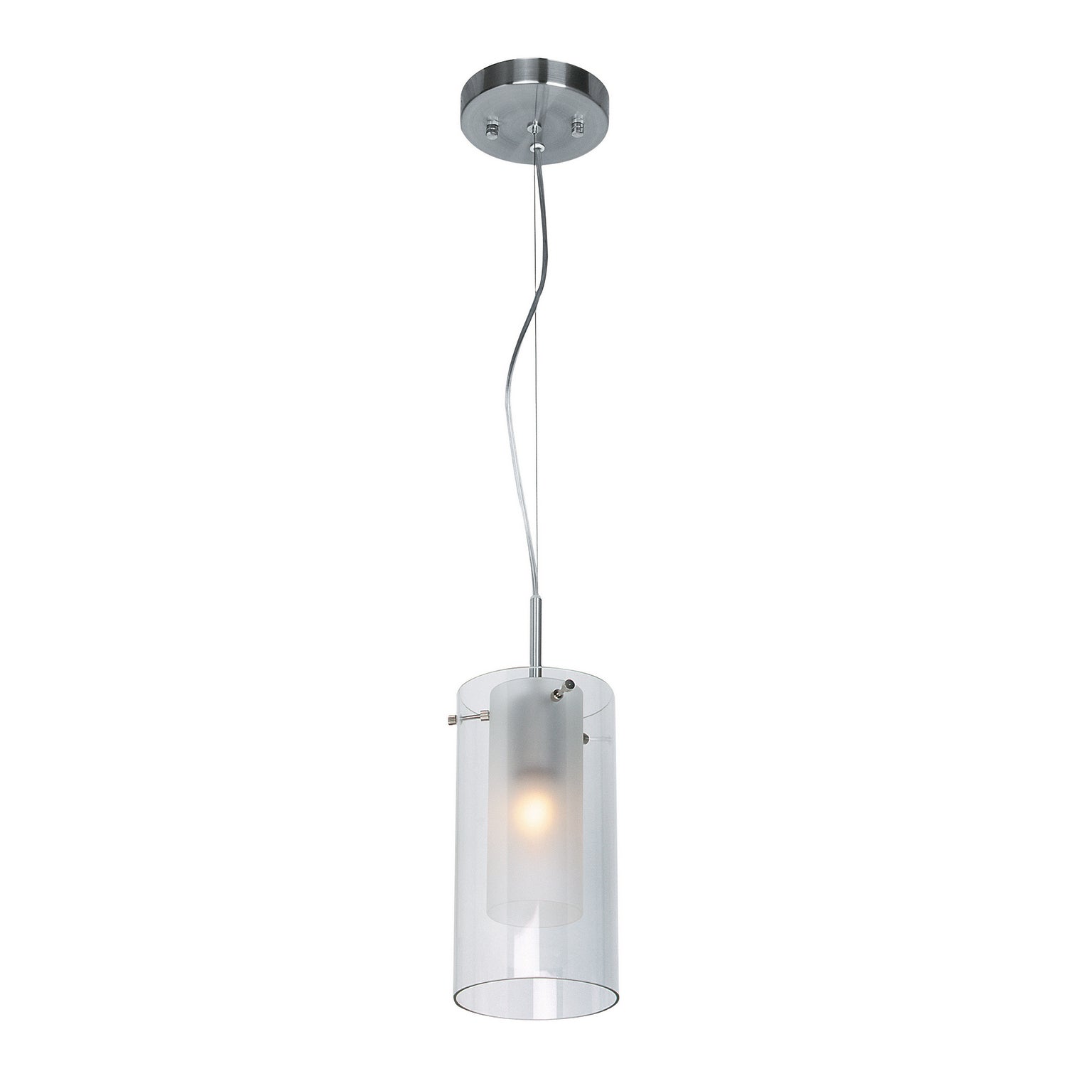 Access - 50514-BS/FRC - One Light Pendant - Proteus - Brushed Steel