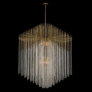 Allegri - 037657-038-FR001 - 30 Light Pendant - Estrella - Brushed Champagne Gold