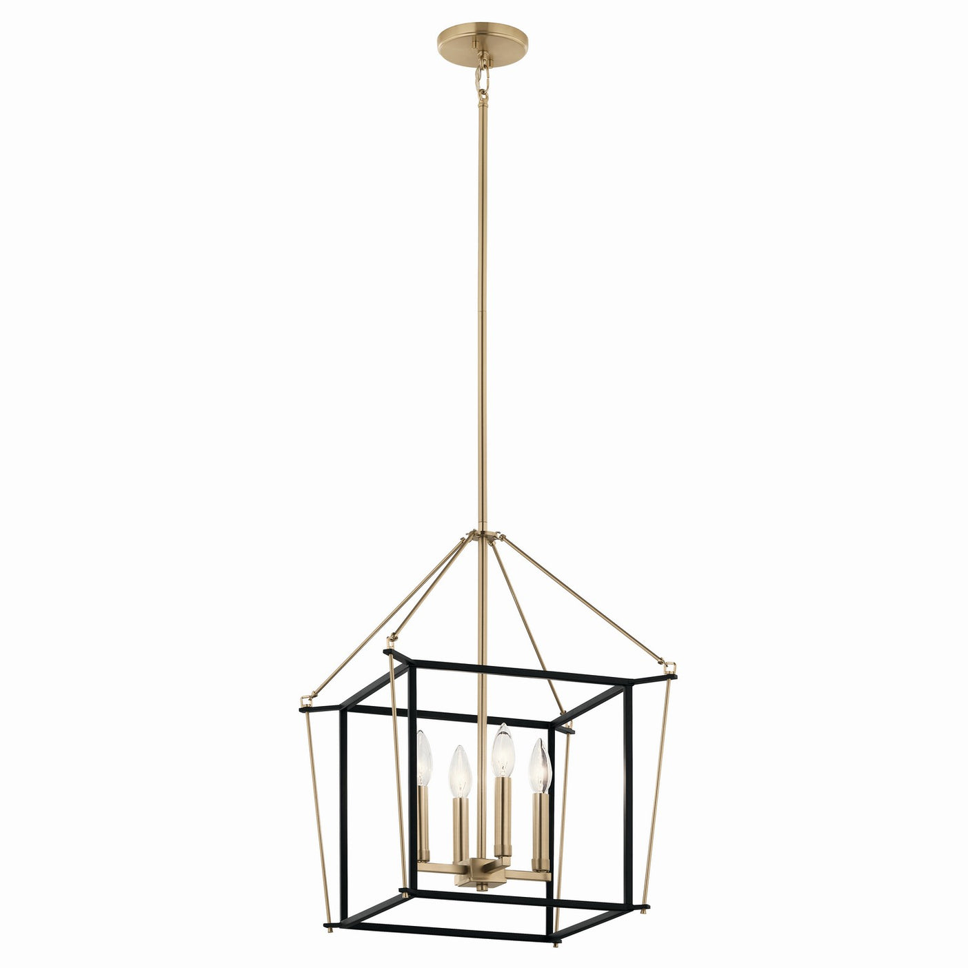 Kichler - 52626CPZ - Four Light Foyer Pendant - Eisley - Champagne Bronze