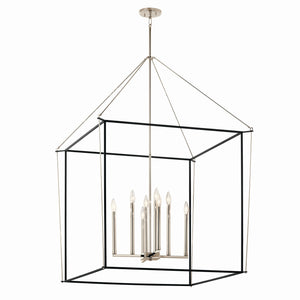 Kichler - 52629PN - Eight Light Foyer Pendant - Eisley - Polished Nickel