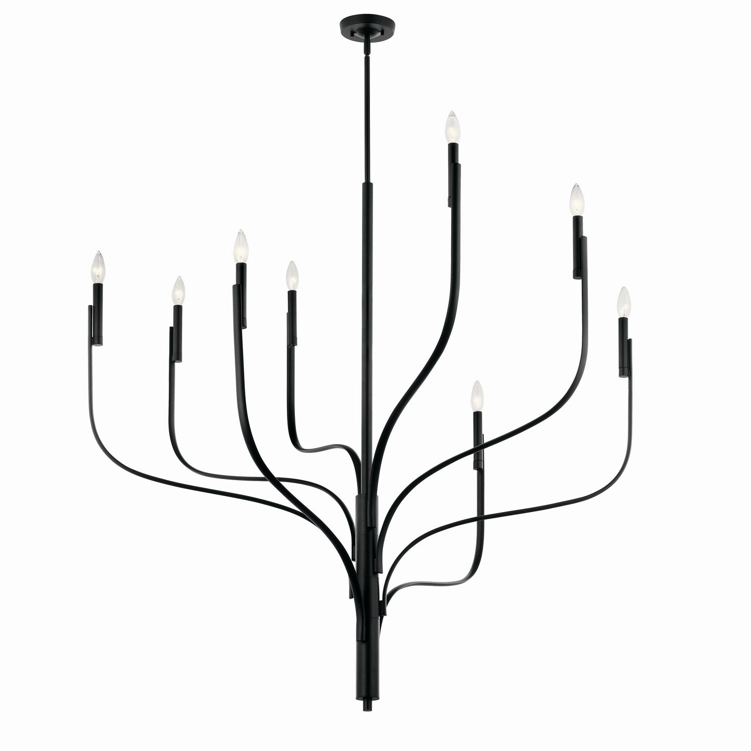 Kichler - 52675BK - Eight Light Chandelier - Livadia - Black