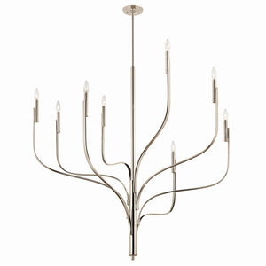 Kichler - 52675PN - Eight Light Chandelier - Livadia - Polished Nickel