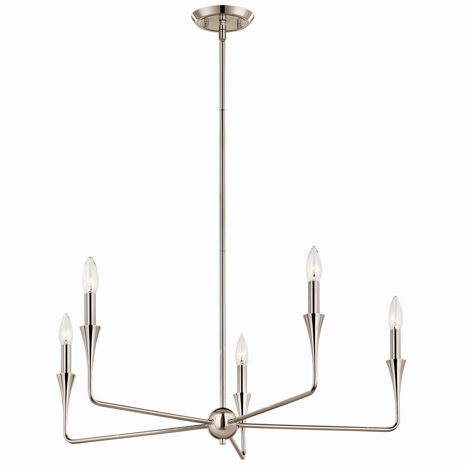 Kichler - 52689PN - Five Light Chandelier - Alvaro - Polished Nickel