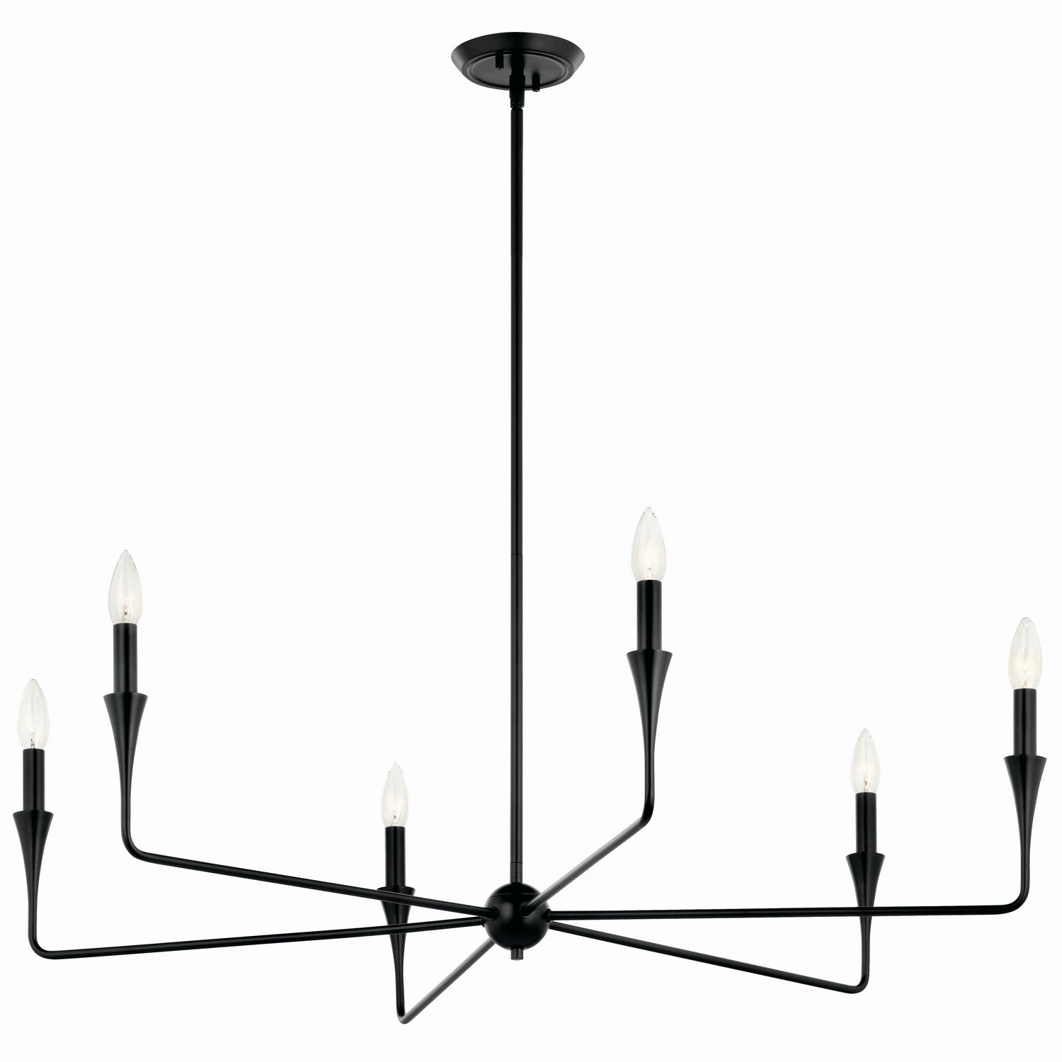 Kichler - 52690BK - Six Light Chandelier - Alvaro - Black