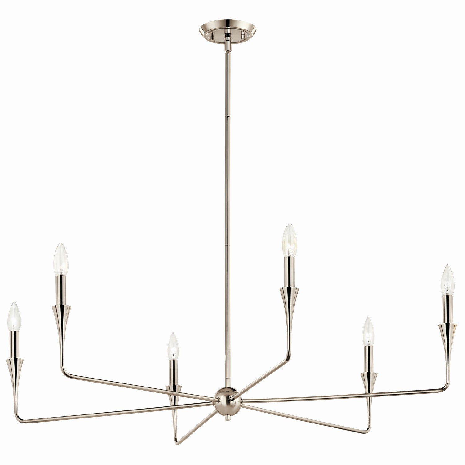 Kichler - 52690PN - Six Light Chandelier - Alvaro - Polished Nickel