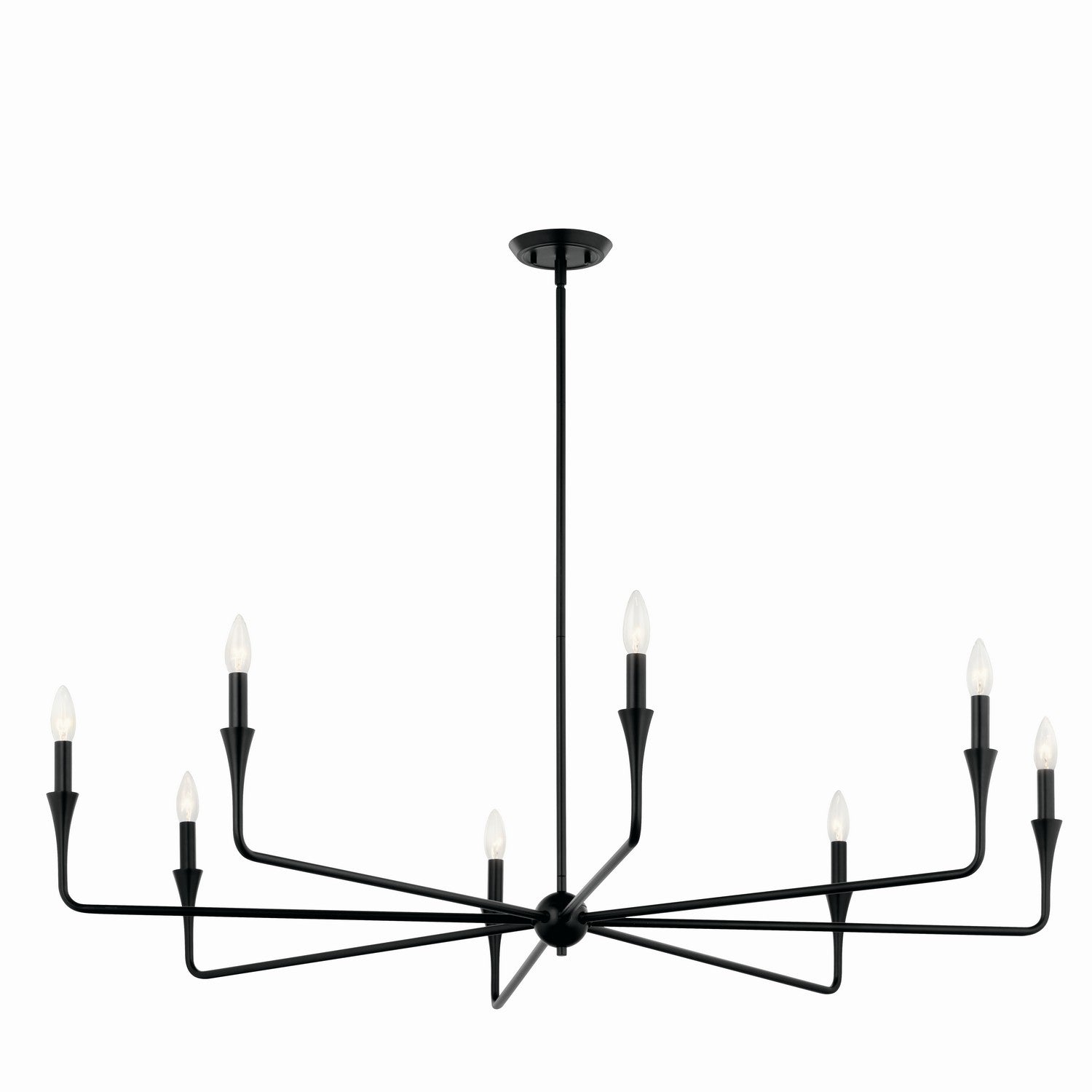 Kichler - 52691BK - Eight Light Chandelier - Alvaro - Black