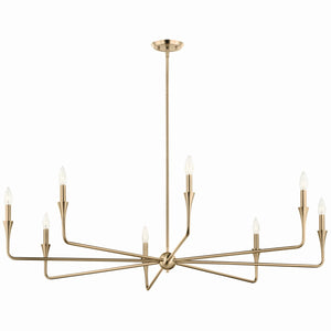 Kichler - 52691CPZ - Eight Light Chandelier - Alvaro - Champagne Bronze