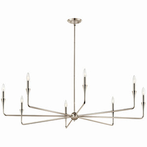 Kichler - 52691PN - Eight Light Chandelier - Alvaro - Polished Nickel