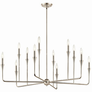 Kichler - 52692PN - 12 Light Chandelier - Alvaro - Polished Nickel