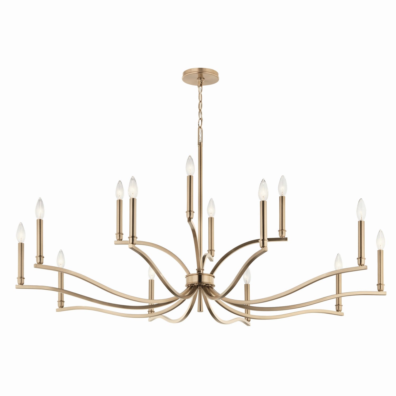 Kichler - 52698CPZ - 14 Light Chandelier - Malene - Champagne Bronze