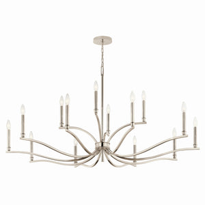 Kichler - 52698PN - 14 Light Chandelier - Malene - Polished Nickel