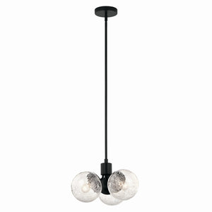 Kichler - 52700BK - Three Light Chandelier/Semi Flush - Silvarious - Black