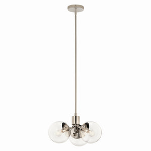 Kichler - 52700PNCLR - Three Light Chandelier/Semi Flush - Silvarious - Polished Nickel
