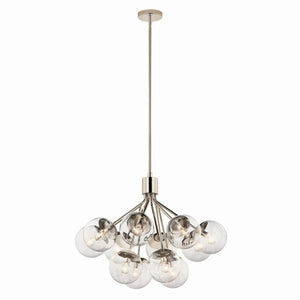 Kichler - 52701PNCLR - 12 Light Chandelier Convertible - Silvarious - Polished Nickel