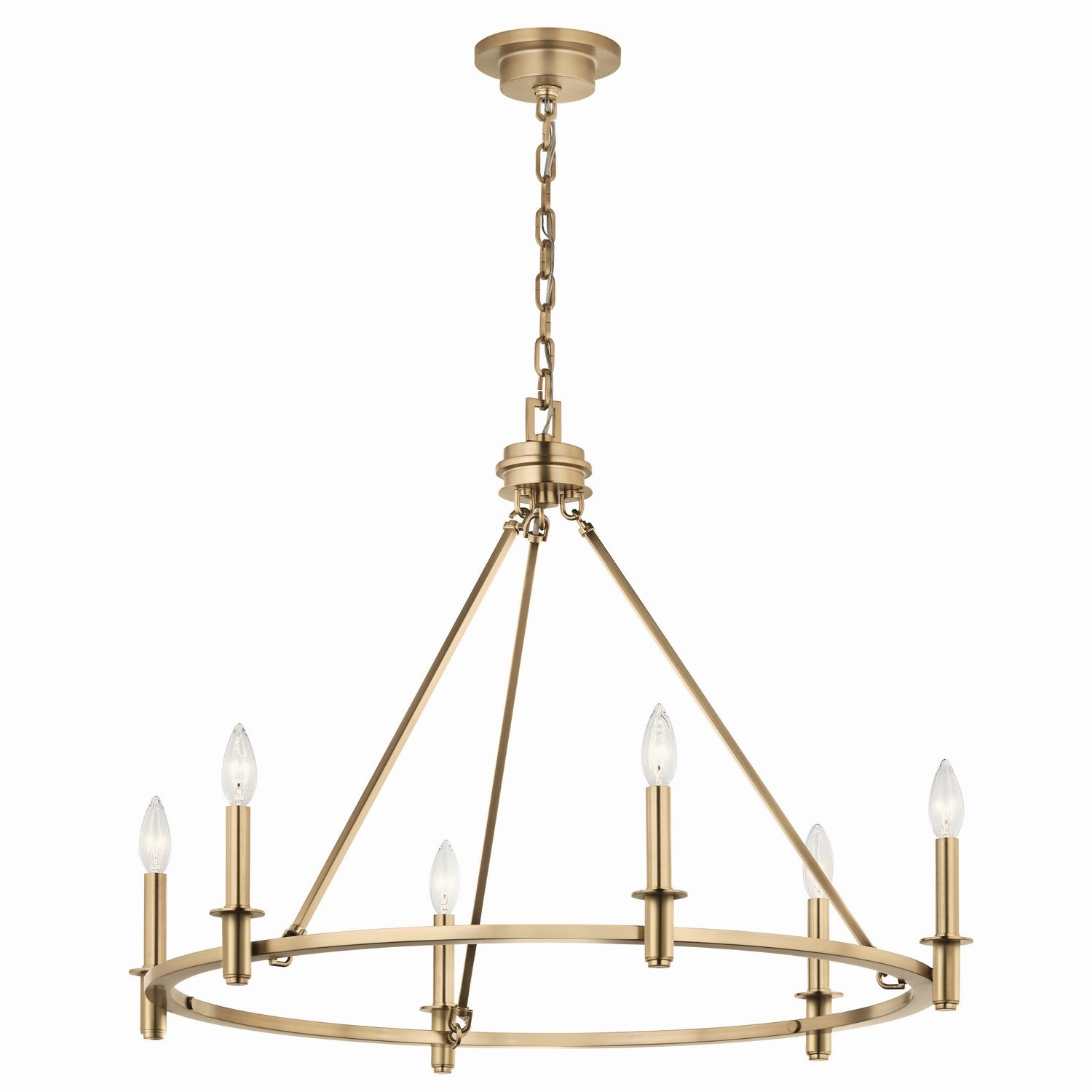 Kichler - 52705CPZ - Six Light Chandelier - Carrick - Champagne Bronze